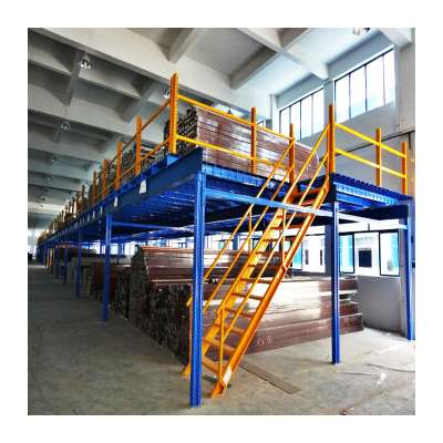 Custom Supported Industrial Adjustable Heavy Duty Steel Mezzanine Shelving Floor Racking